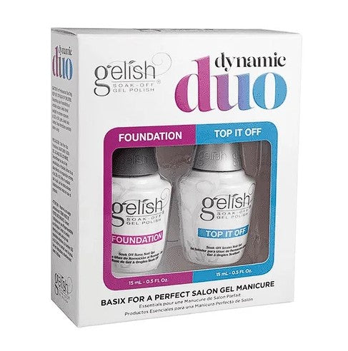 Gelish Dynamic Duo - Top It Off & Foundation Set - 15ml each