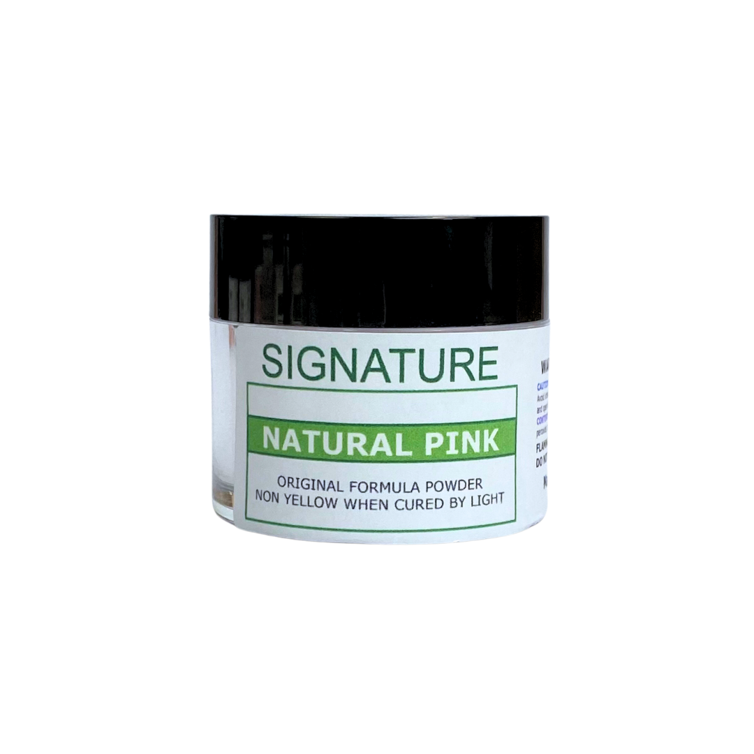 Signuture Press Powder Signature Acrylic Powder - Natural Pink – Oz Nails & Beauty Supply